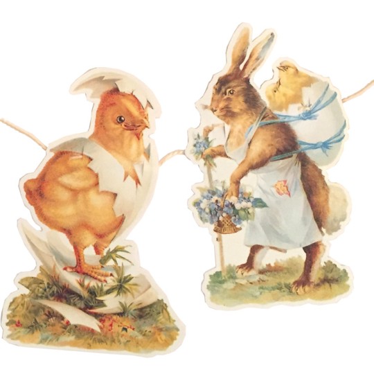 Chick and Bunny Easter Scrap Garland ~ England